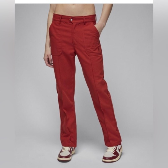 Jordan Women's Dune Red Woven Pants (FN5446-615). size small brand new - Picture 6 of 7